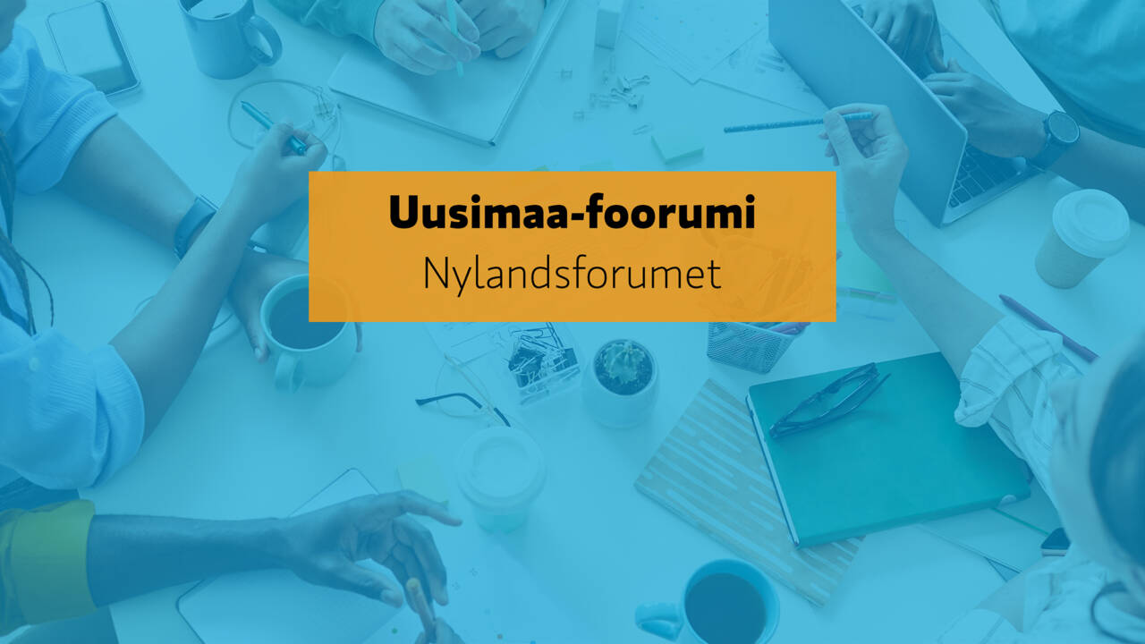 Uusimaa-foorumi. Nylandsforumet.