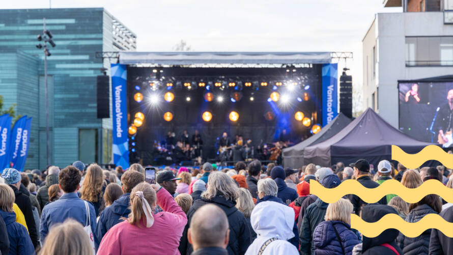 Sää suosi Vantaan päivän ulkoilmakonserttia, joka oli tänä vuonna myös Uusimaa-päivän pääjuhla.
