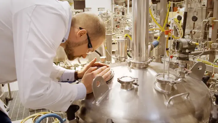 A man in a research lab.