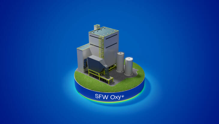Illustration of an energy factory,